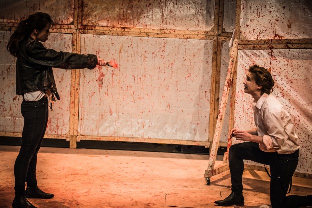 Ashlea Kaye and Leila Sykes in Titus Andronicus